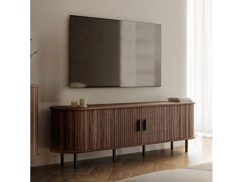 Tv-kast 55x180x45 cm donker walnoot Epique