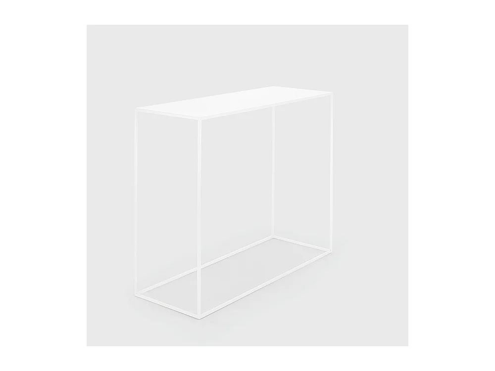 Console 100x35x75 cm blanc tensio métal