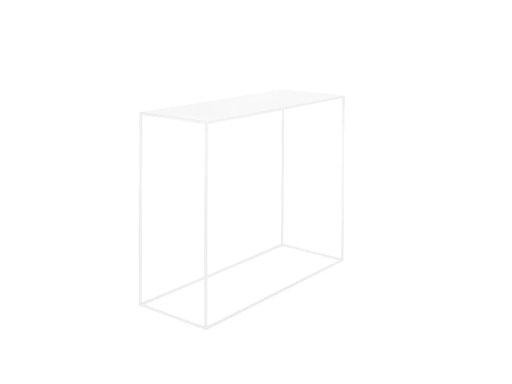 Console 100x35x75 cm blanc tensio métal