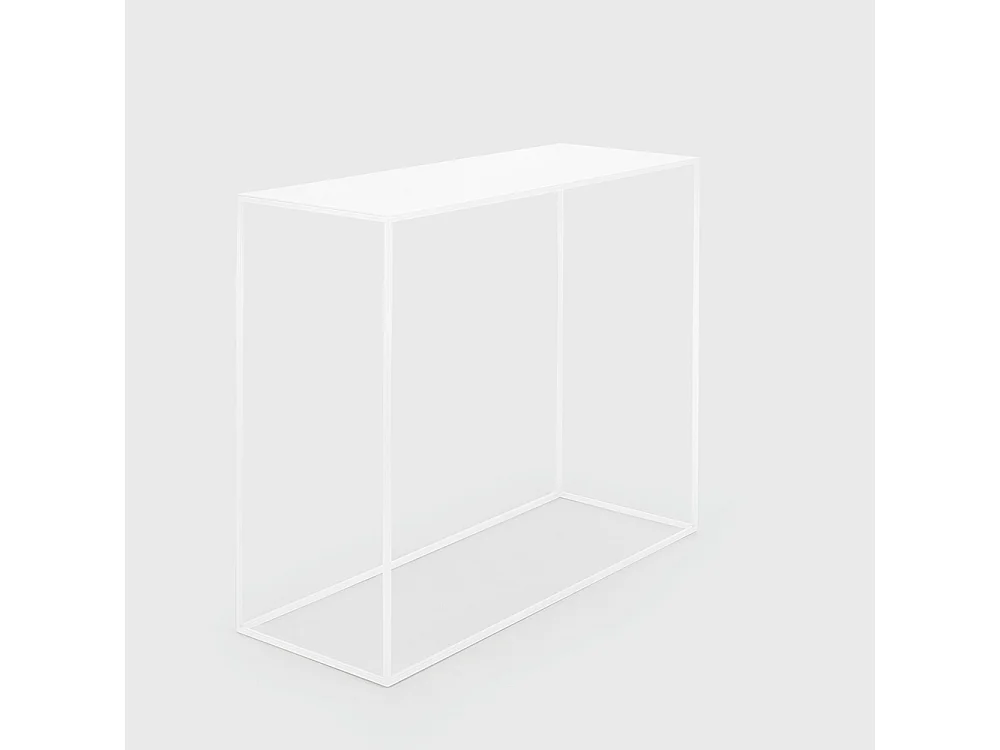 Console 100x35x75 cm blanc tensio métal