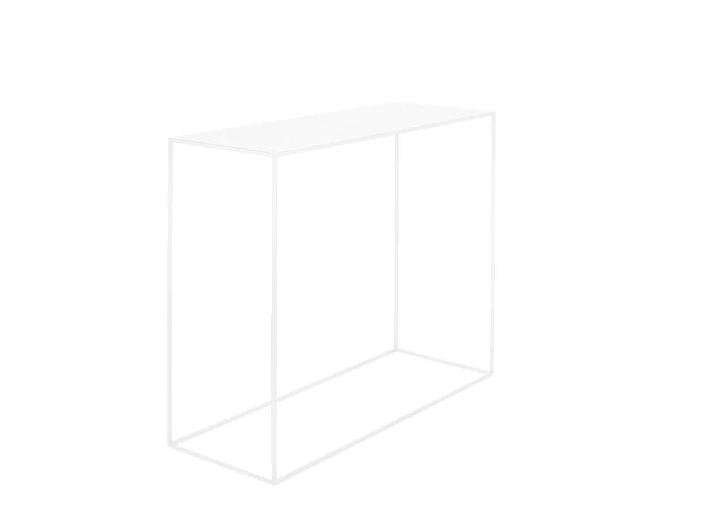 Console 100x35x75 cm blanc tensio métal
