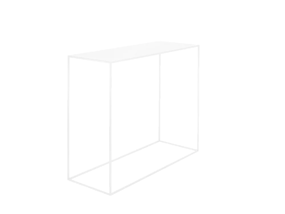 Consoletafel 100x35x75 cm wit Tensio metaal