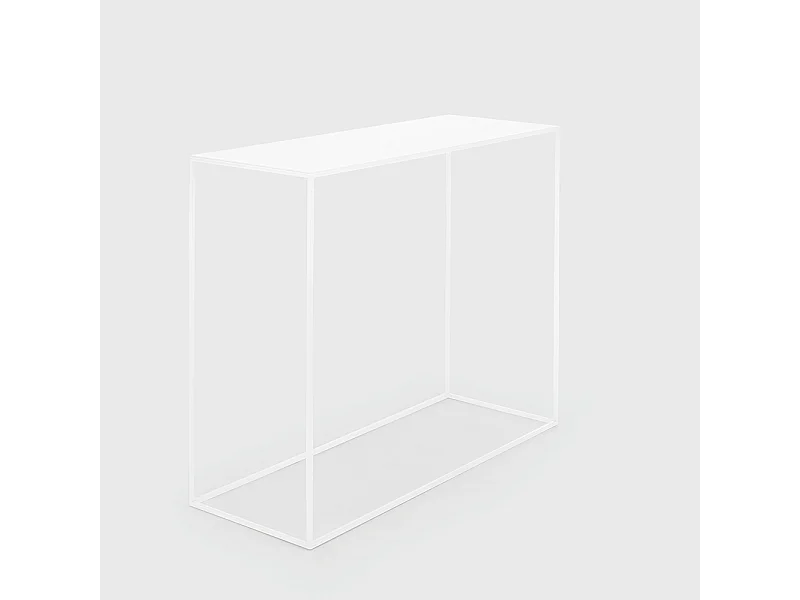 Console 100x35x75 cm blanc tensio métal