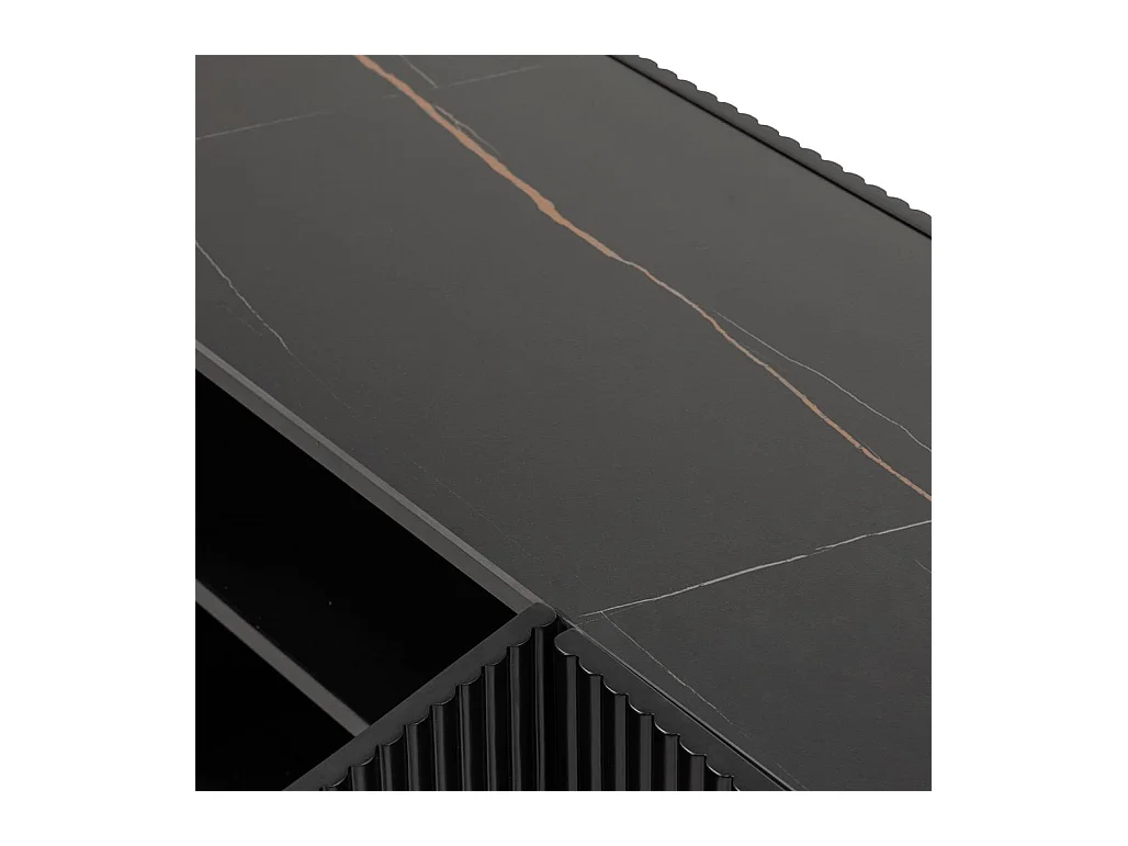 TV-Schrank 60x180x45 cm schwarz noir