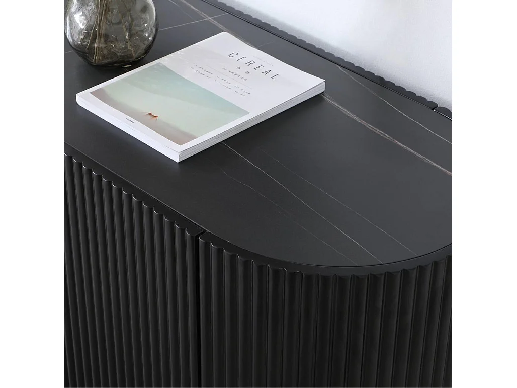 Meuble TV 60x180x45 cm noir noir