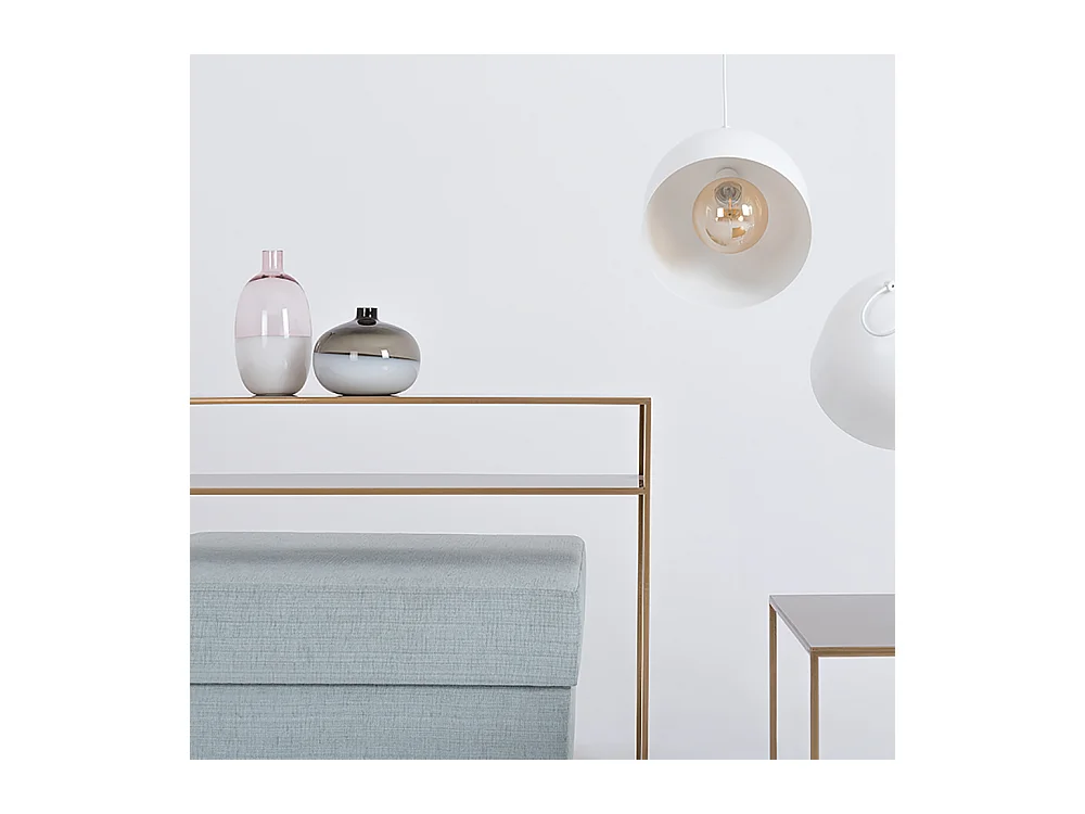 Console 35x100x75 cm or tensio 2 étages métal