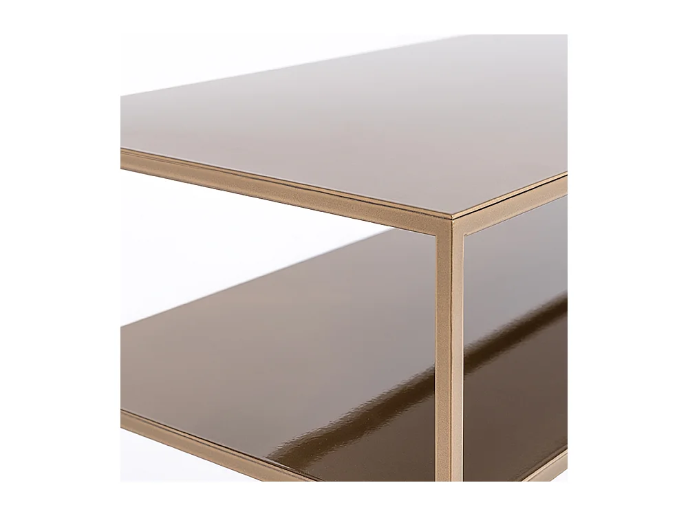 Konsole 35x100x75 cm Gold Tensio 2 Etagen Metall