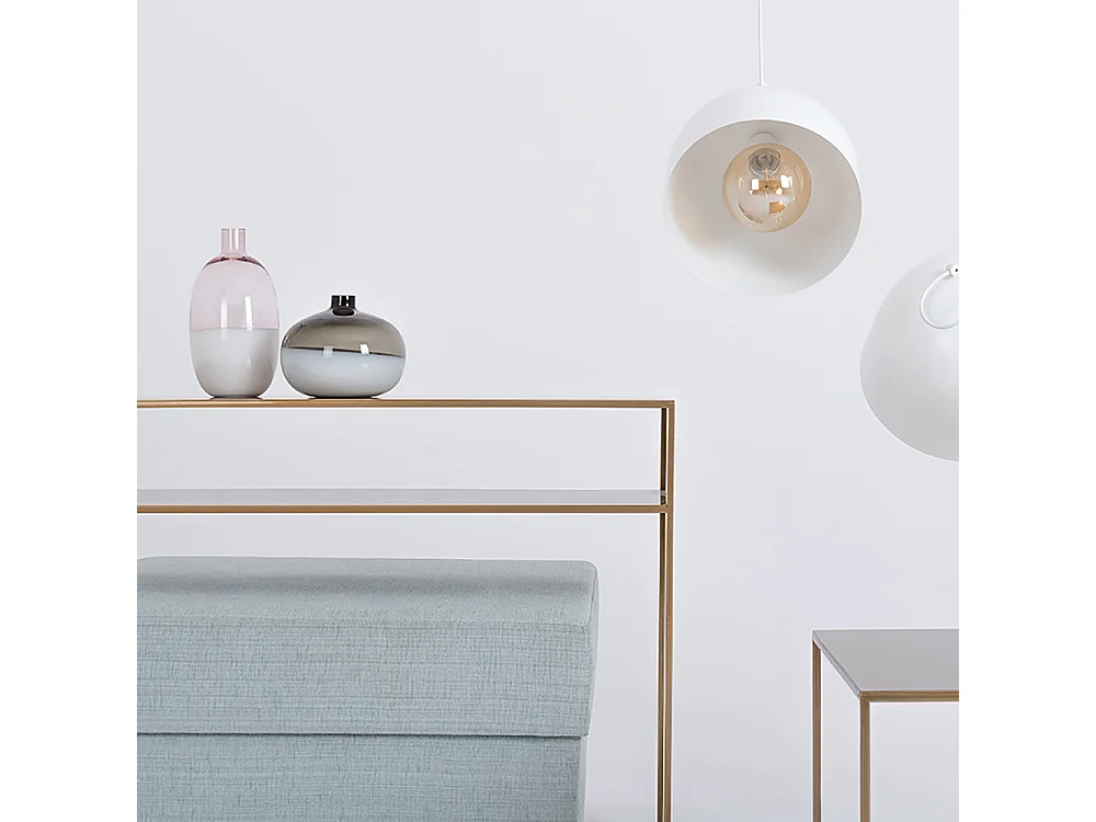 Consoletafel 35x100x75 cm goud Tensio 2 verdiepingen metaal