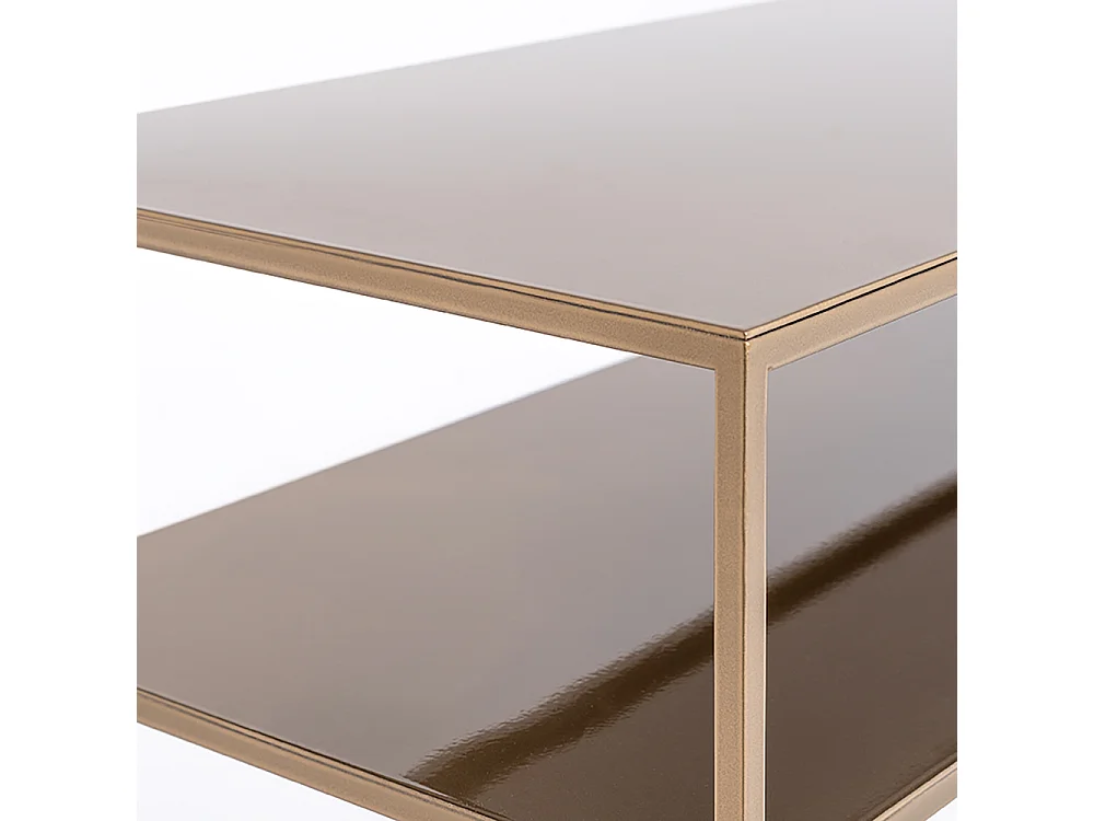 Consoletafel 35x100x75 cm goud Tensio 2 verdiepingen metaal