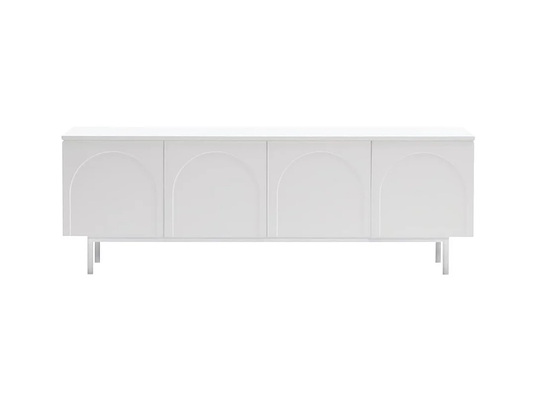 TV-Schrank 161x40x55,5 cm weiß Asthetic