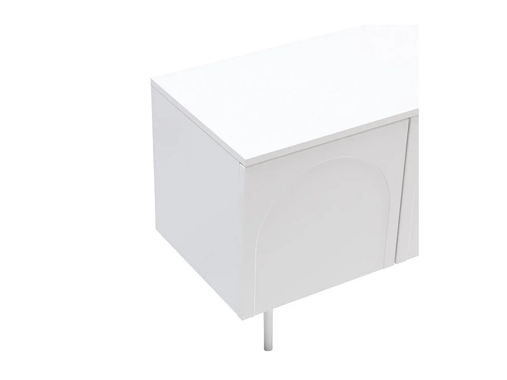 TV-Schrank 161x40x55,5 cm weiß Asthetic