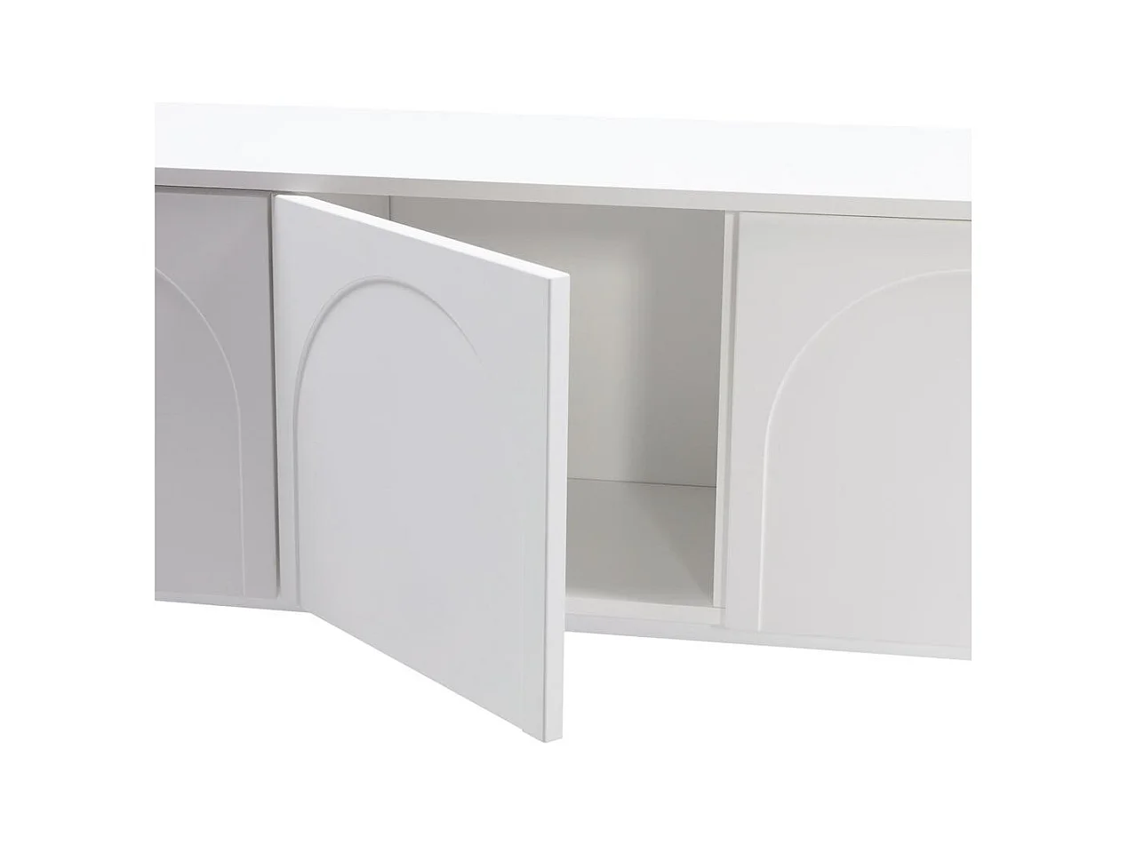 TV-Schrank 161x40x55,5 cm weiß Asthetic
