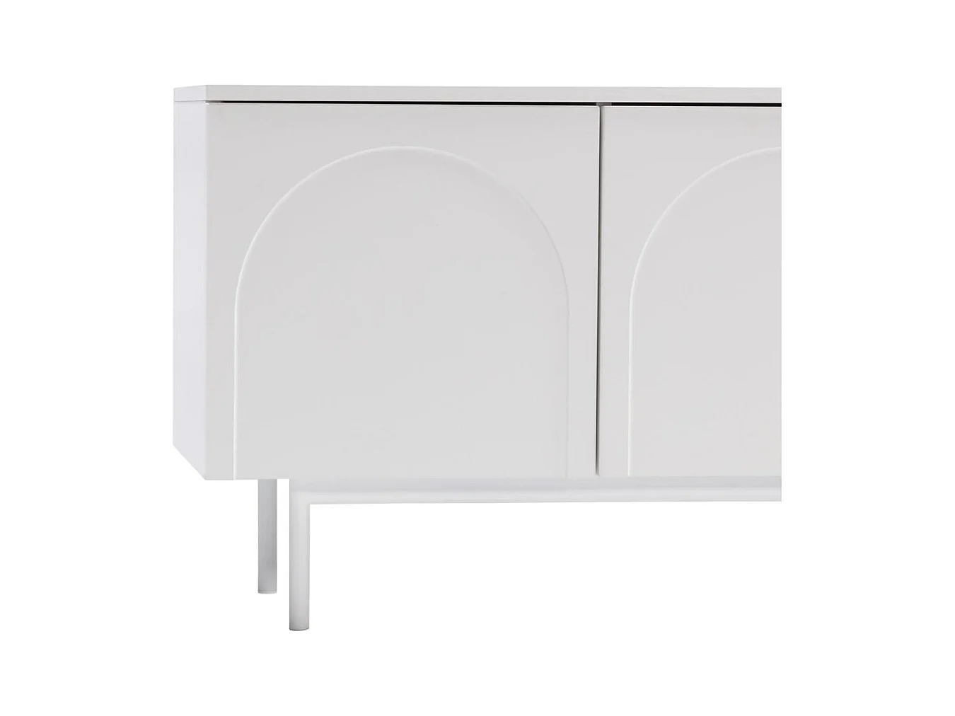 TV-Schrank 161x40x55,5 cm weiß Asthetic