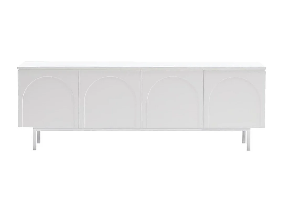 Meuble TV 161x40x55,5 cm blanc Asthetic