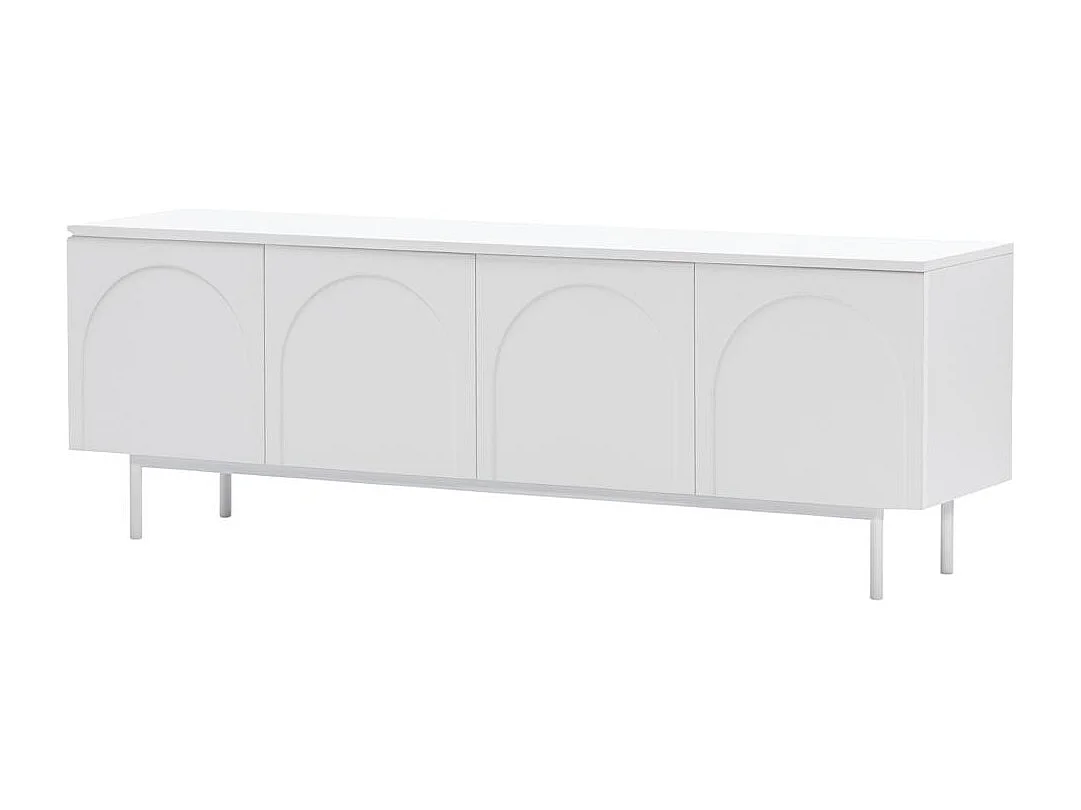 Meuble TV 161x40x55,5 cm blanc Asthetic