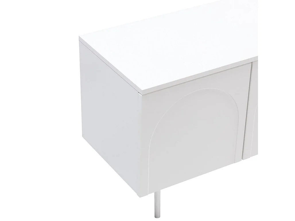 Meuble TV 161x40x55,5 cm blanc Asthetic