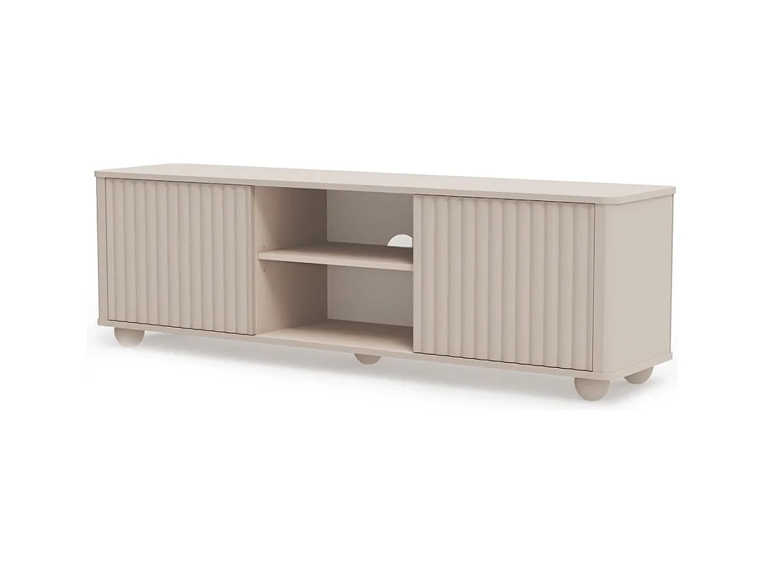 Meuble TV 49x160x38 cm beige Rayon