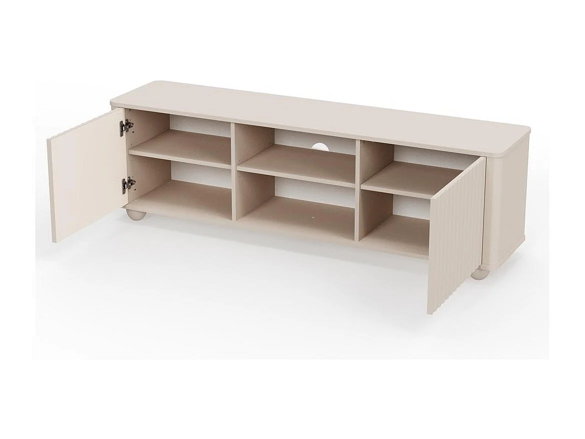 Mobile TV 49x160x38 cm beige Rayon