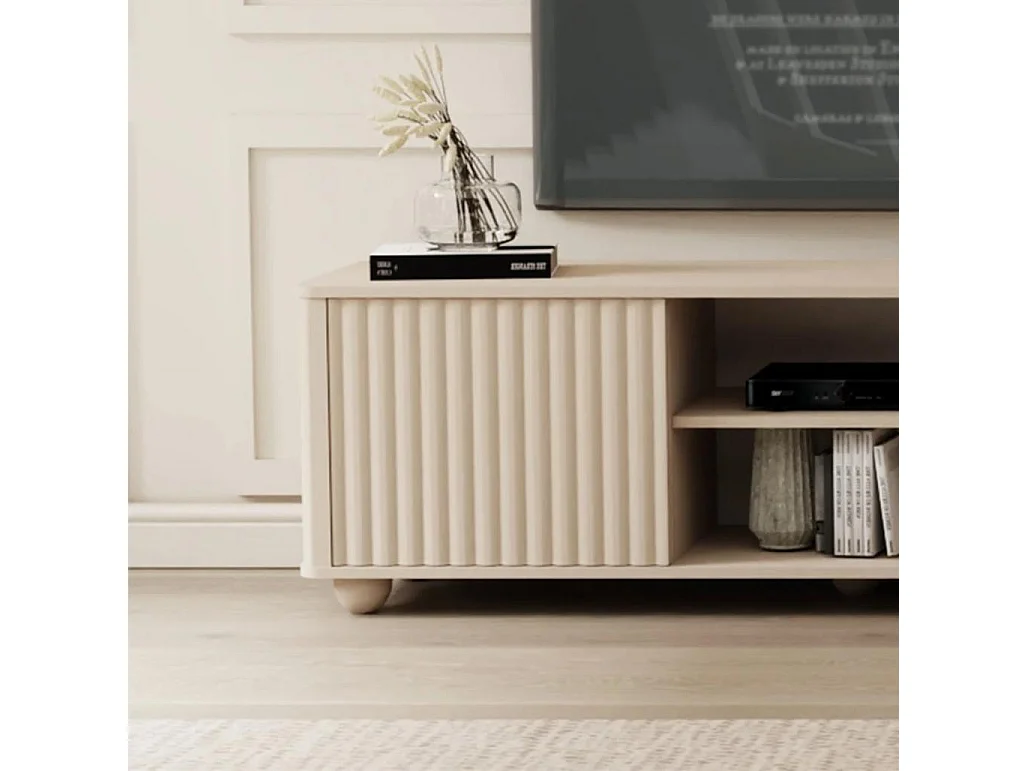 Mobile TV 49x160x38 cm beige Rayon