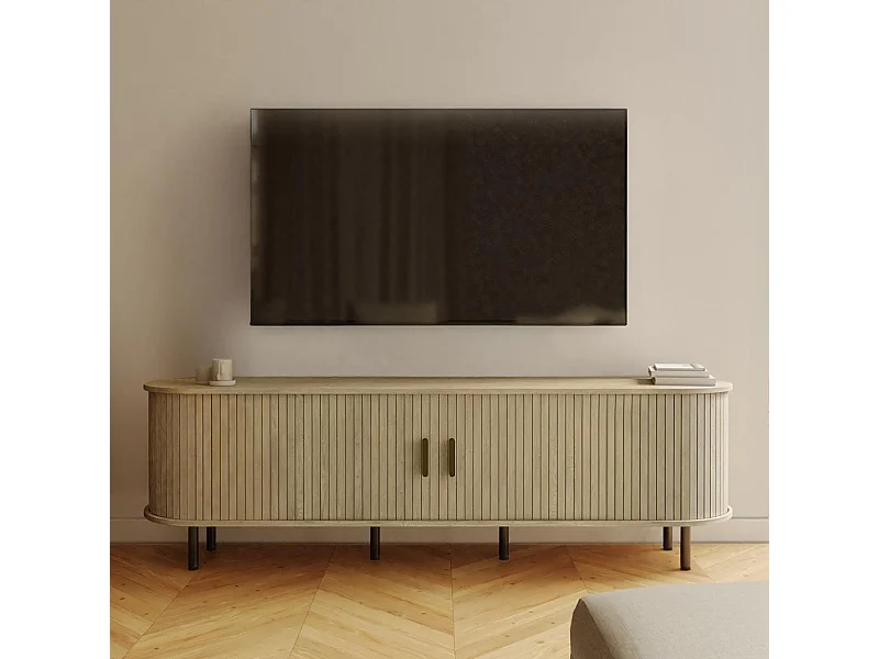 Tv-kast 55x180x45 cm licht eiken epique