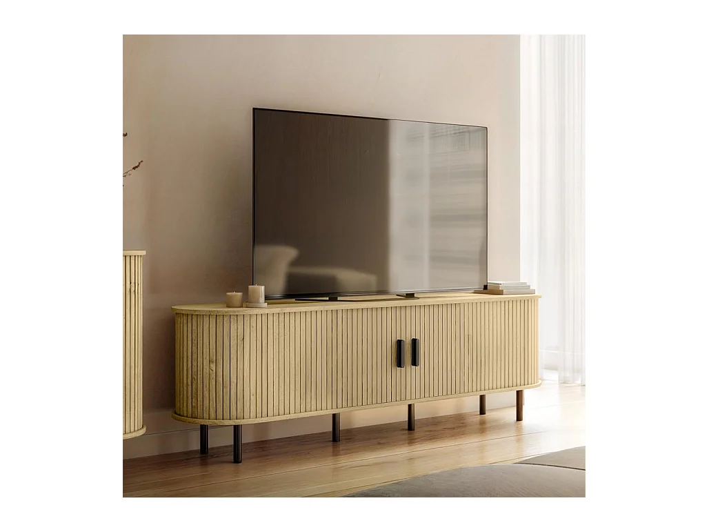 TV-Schrank 55x180x45 cm, Eiche hell, Epique