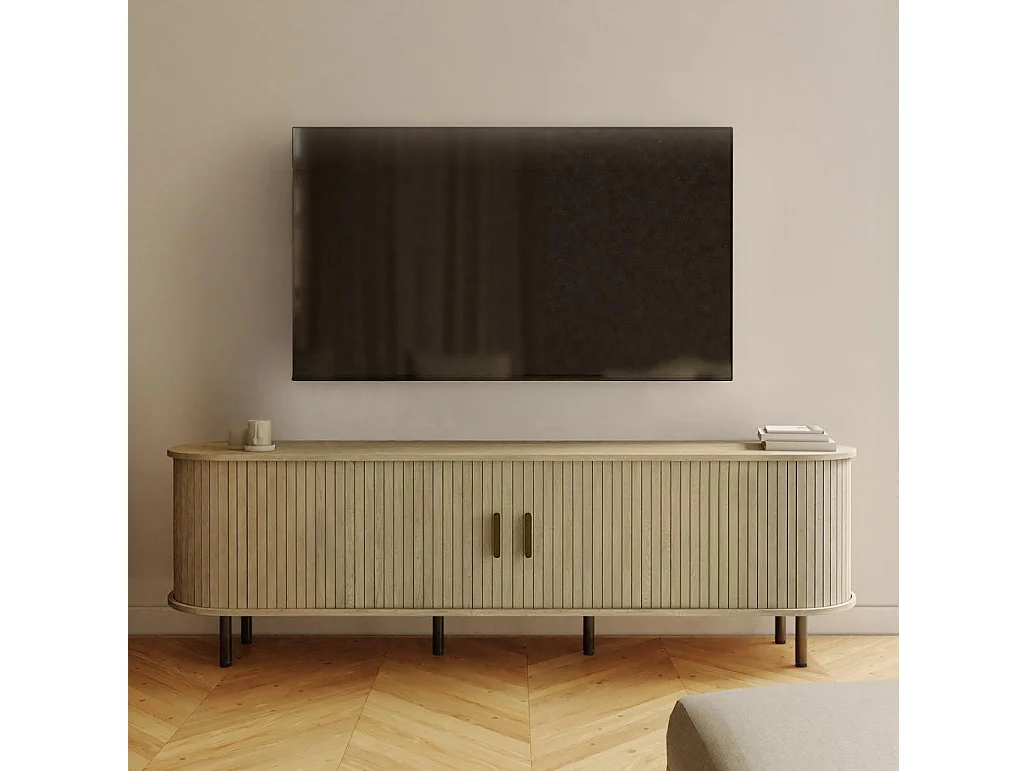 Tv-kast 55x180x45 cm licht eiken epique