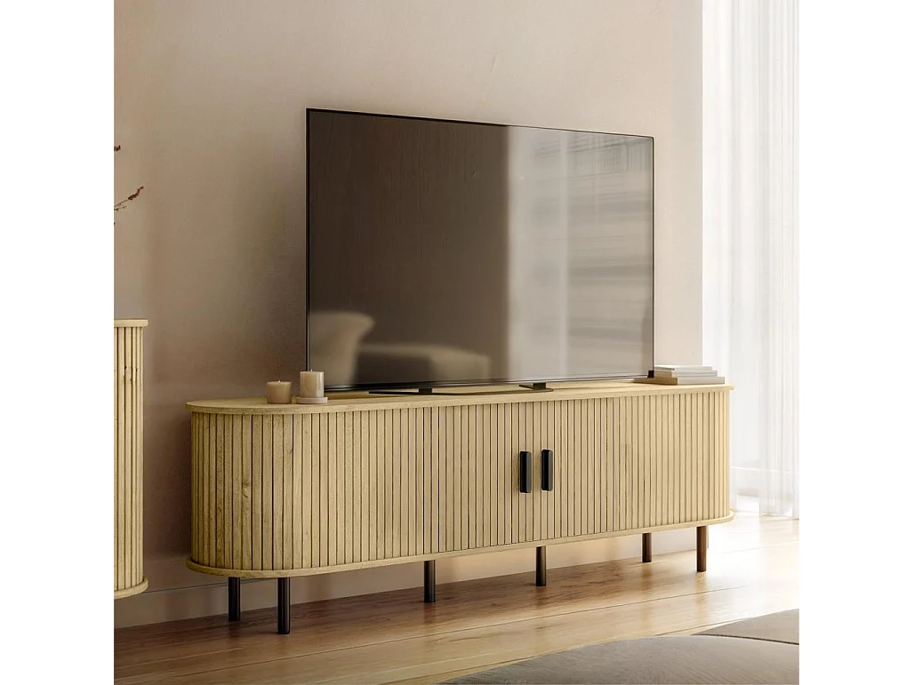 Tv-kast 55x180x45 cm licht eiken epique