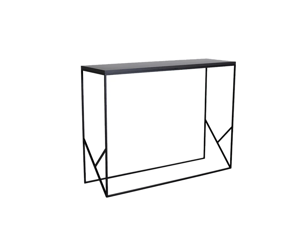 Consoletafel 100x30x75 cm zwart fancy basic
