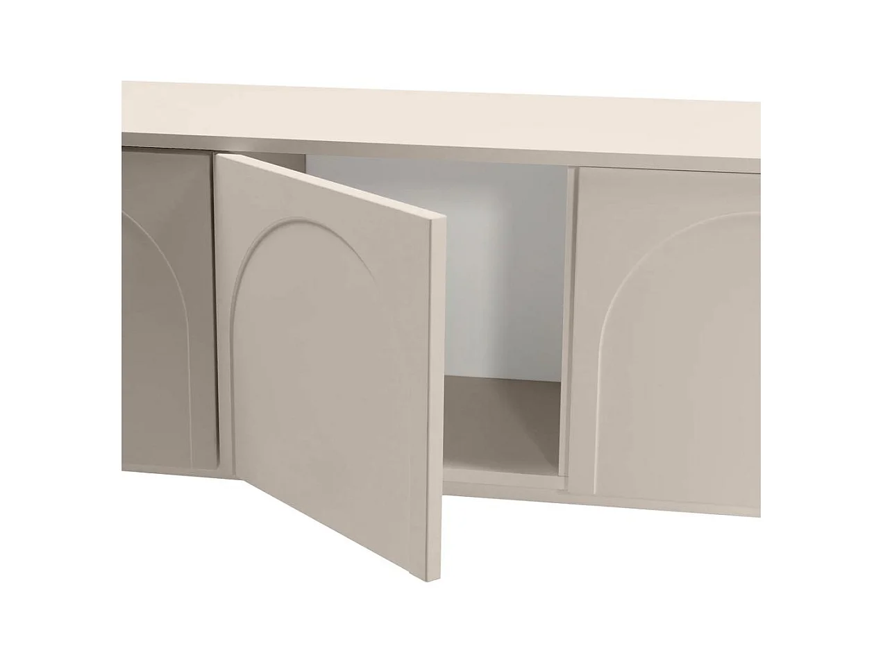 Meuble TV 161x40x55,5 cm esthétique cachemire