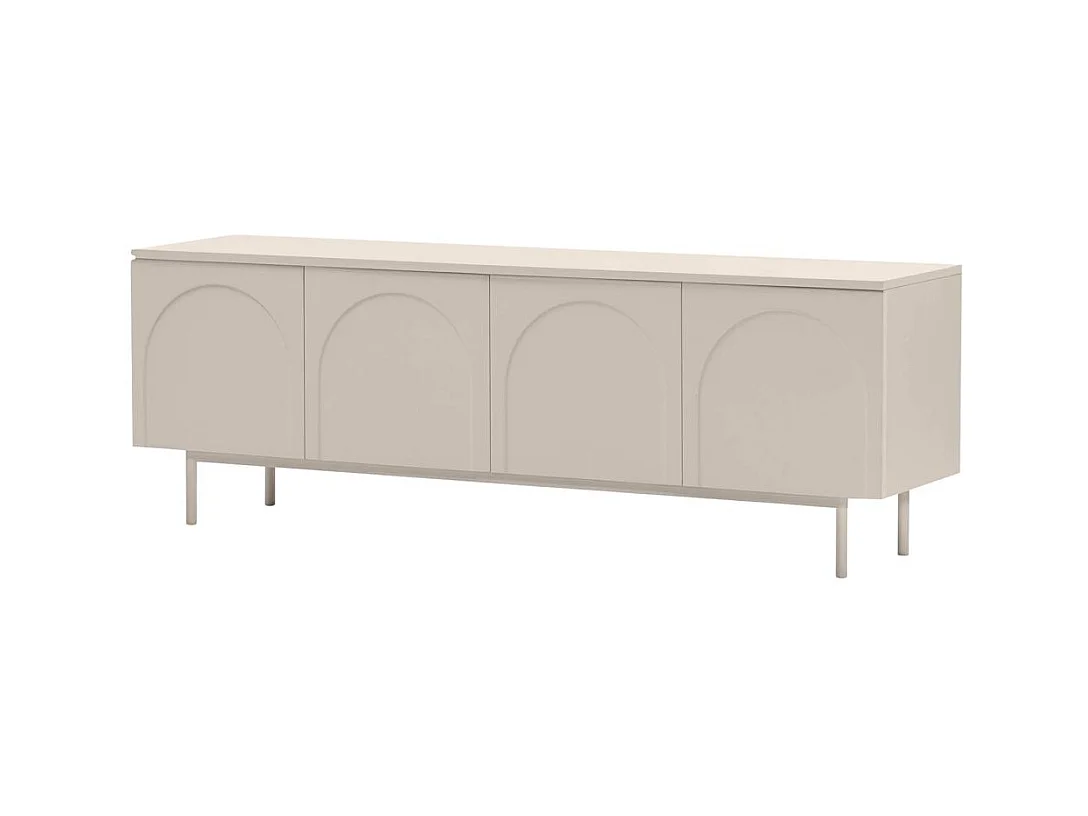 Meuble TV 161x40x55,5 cm esthétique cachemire