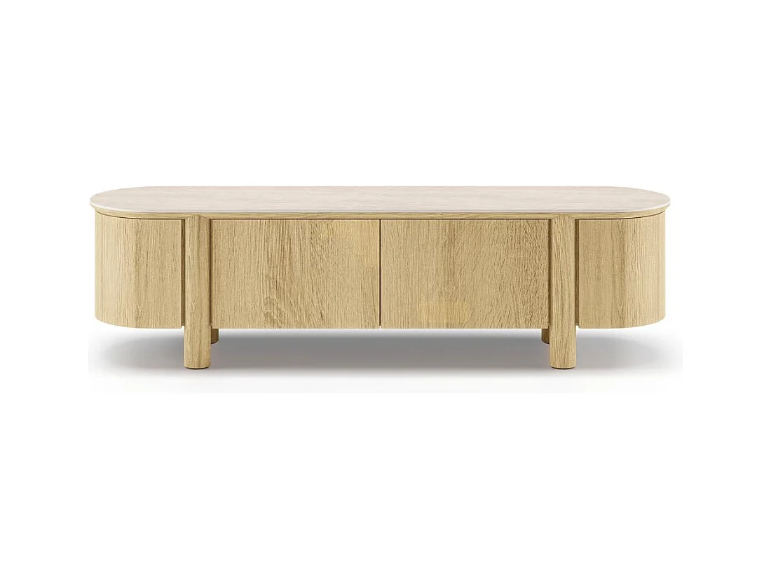 TV-Schrank 55,5x200x48 cm Eiche Cecile