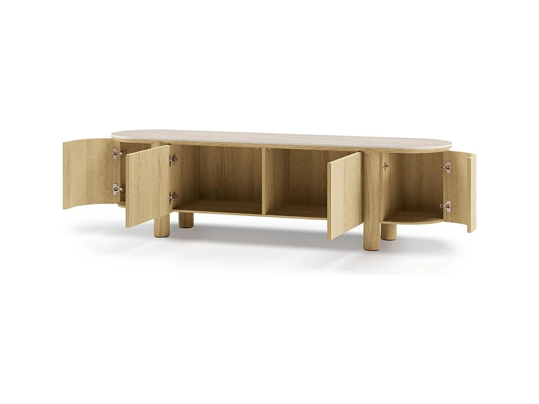 TV-Schrank 55,5x200x48 cm Eiche Cecile