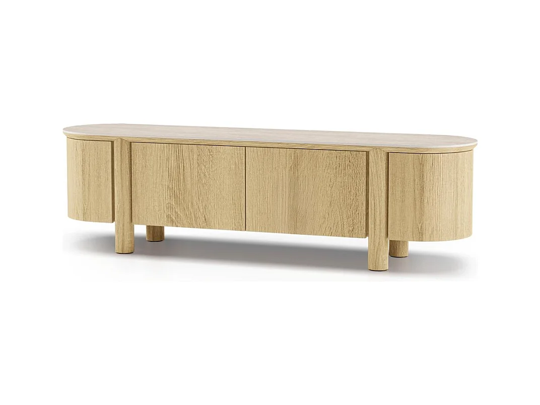 TV-Schrank 55,5x200x48 cm Eiche Cecile