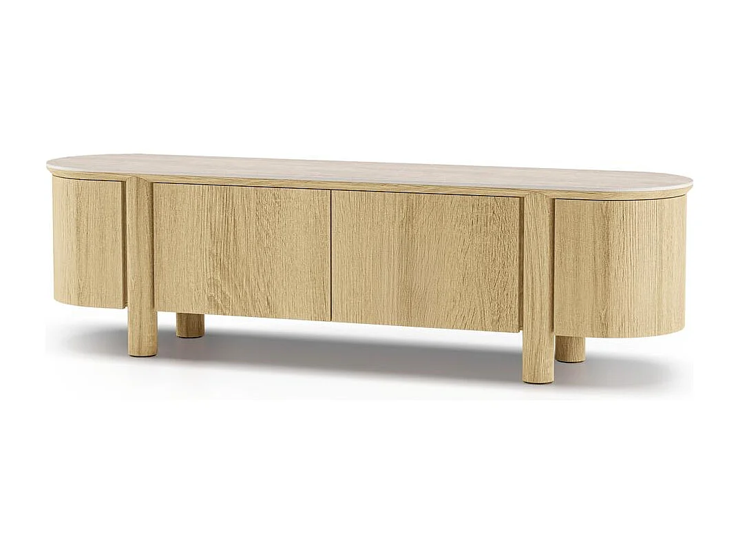 TV-Schrank 55,5x200x48 cm Eiche Cecile