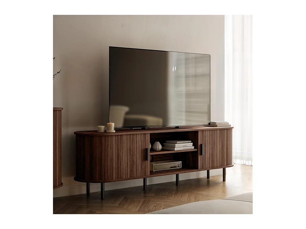 TV-kast 55x180x40 cm walnoot EPIQUE