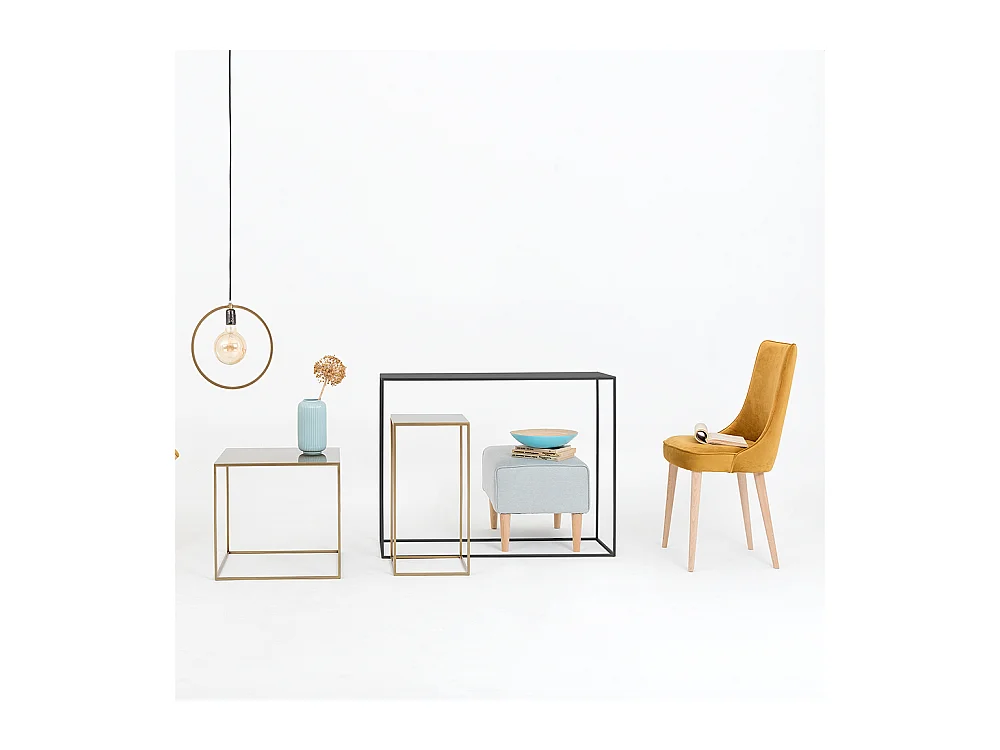 Consoletafel 100x35x75 cm zwart Tensio