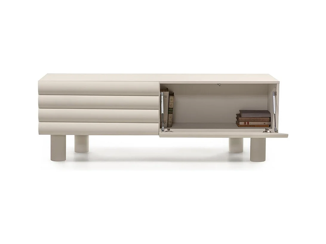 Meuble TV 53,1x154,7x42,3 cm beige LUEL