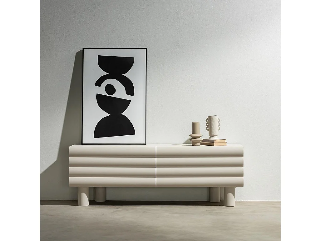 Mobile TV 53,1x154,7x42,3 cm beige LUEL