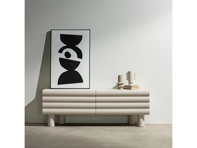 Mobile TV 53,1x154,7x42,3 cm beige LUEL