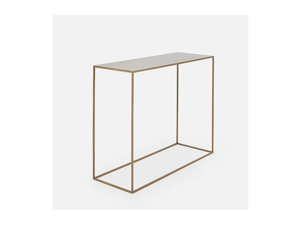 Console 100x35x75 cm métal tensio doré