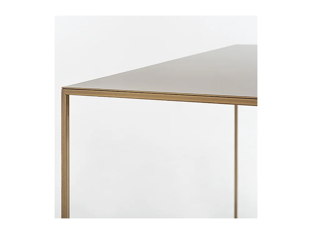 Console 100x35x75 cm métal tensio doré