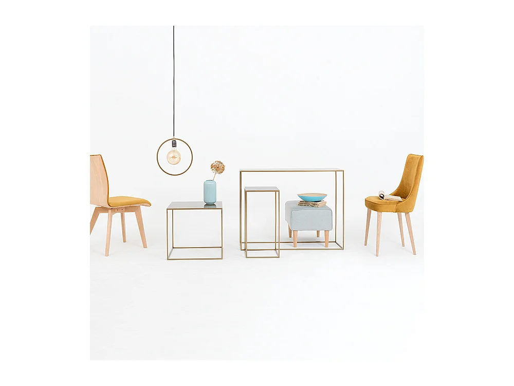 Console 100x35x75 cm métal tensio doré