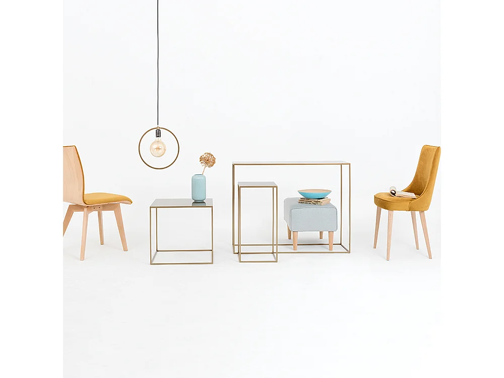 Consoletafel 100x35x75 cm goud tensio metaal