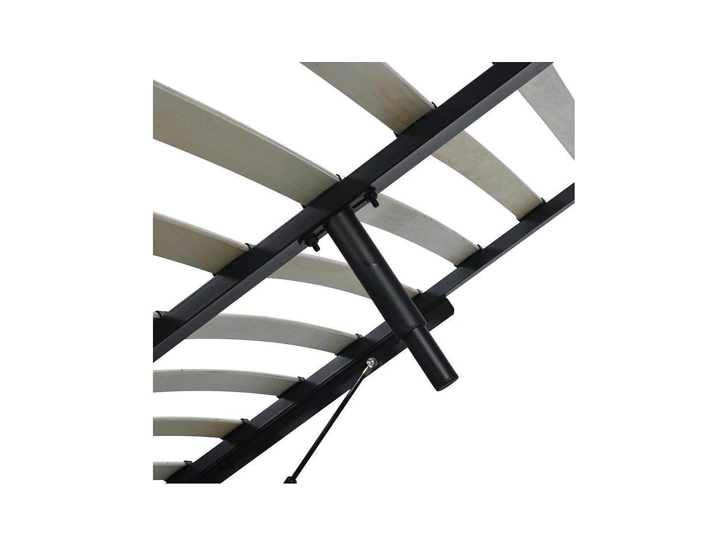 Cama tapizada 160x200 cm Beige claro avión