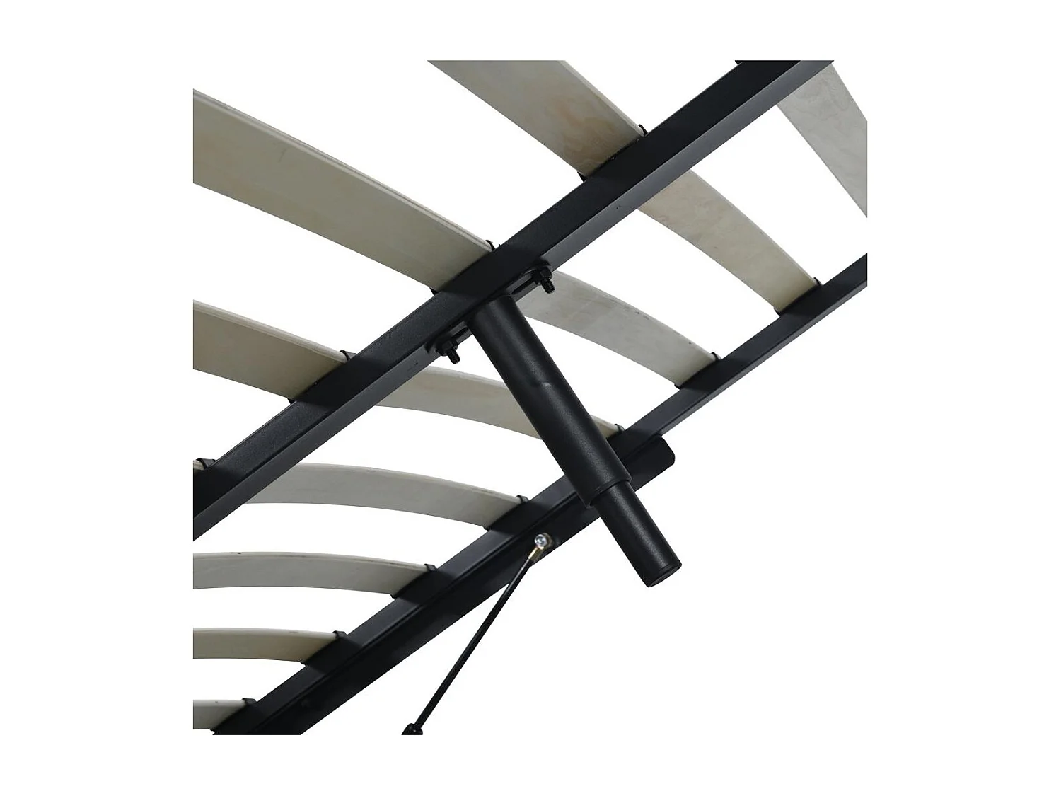 Lit rembourré 160x200 cm Beige clair avion