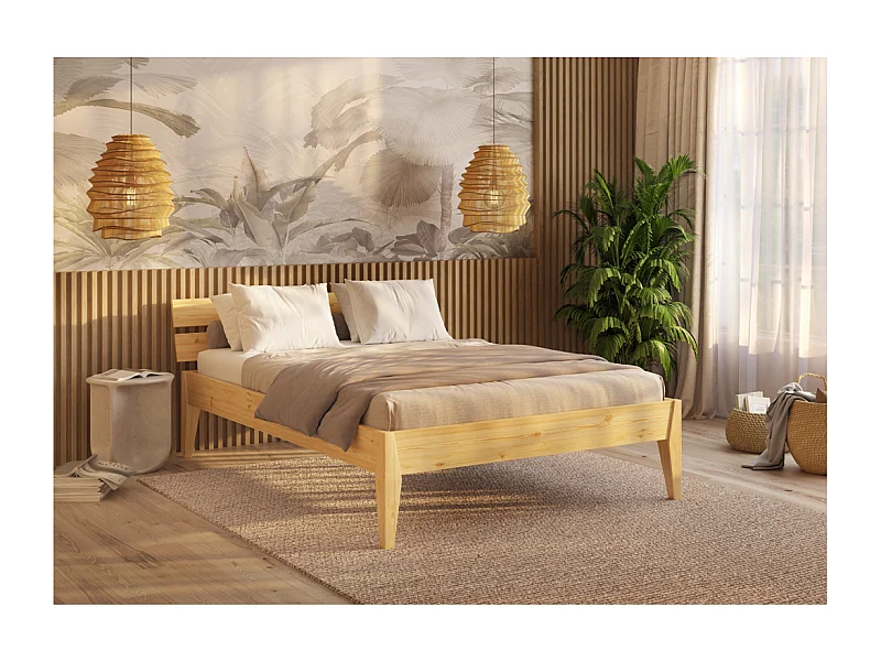 Łóżko 90x200 cm sosna lakierowana Torino SL