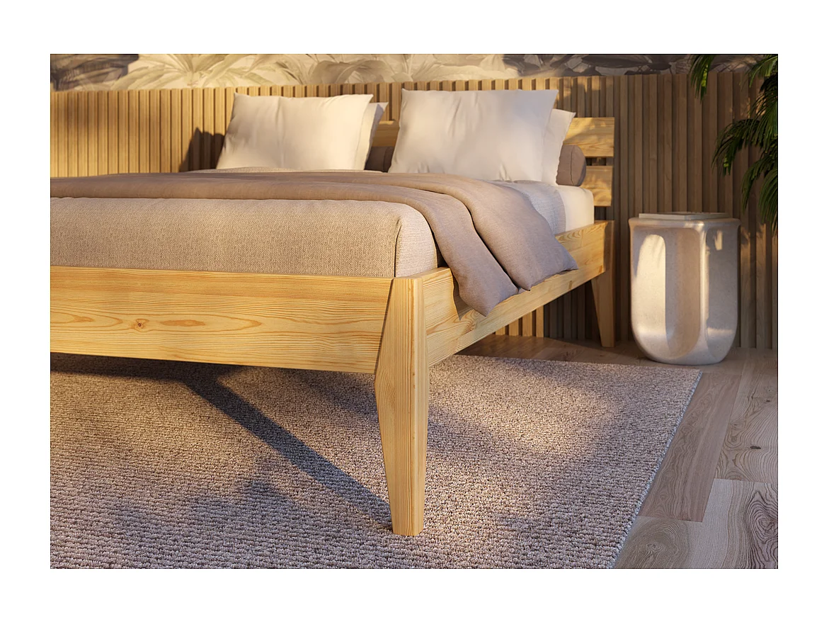 Bed 90x200 cm dennenhout gelakt Torino SL