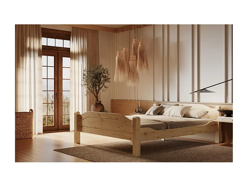 Lit 212x170x68 cm Pin LIVA 160