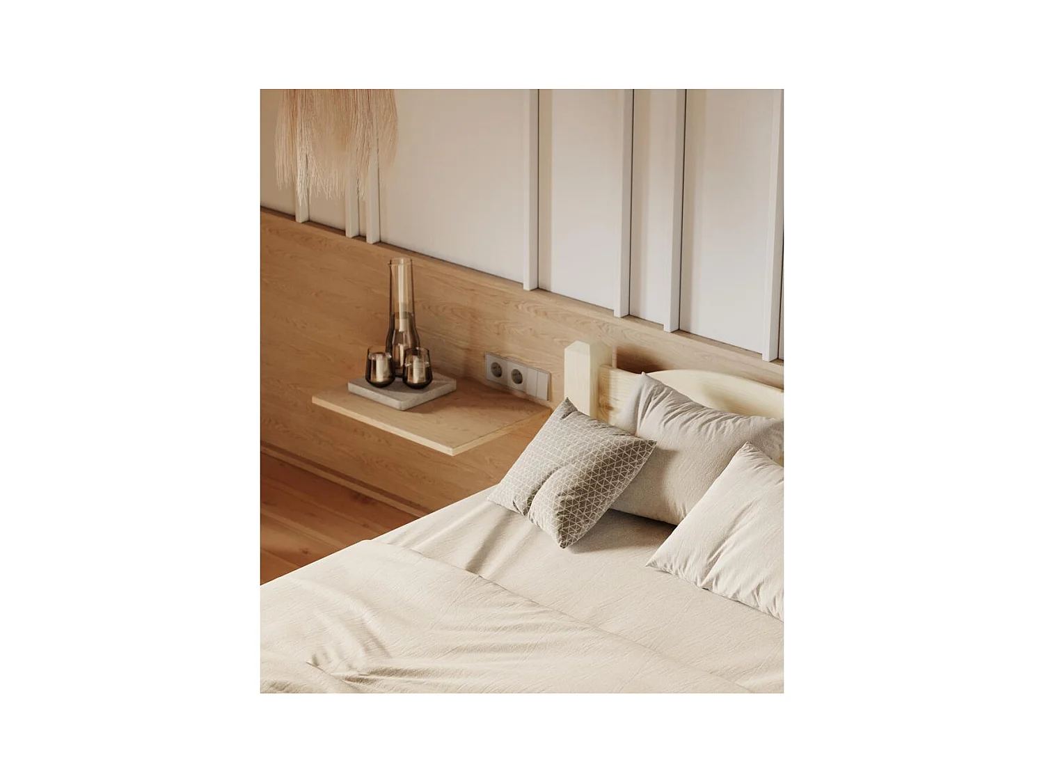 Łóżko 2,12x1x0,68 m sosnowe LIVA 90