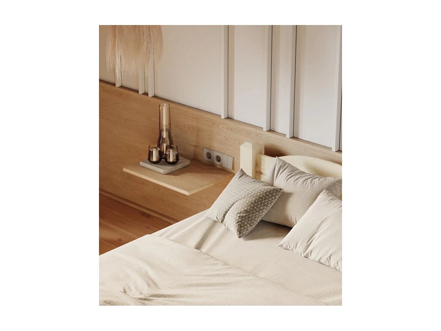 Letto 2.12x1x0.68 m pino LIVA 90